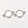 Alloy Cabochon Connector Settings PALLOY-A13117-AS-RS-2