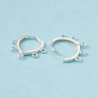 Brass Hoop Earring Findings KK-A172-31S-1