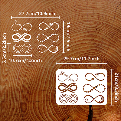 Plastic Drawing Painting Stencils Templates DIY-WH0396-0151-1