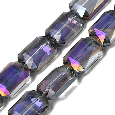 Electroplated Glass Beads EGLA-H002-A-15-1
