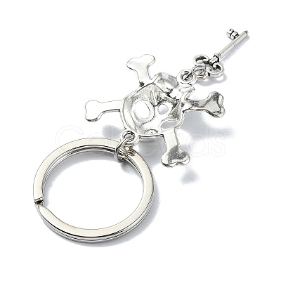 Alloy Skull Pendant Keychain KEYC-JKC00896-1