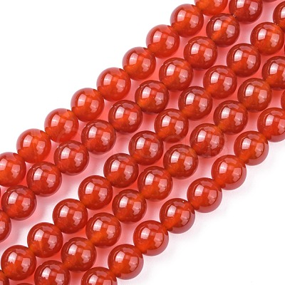 Natural Carnelian Beads Strands G-C076-8mm-2A-1