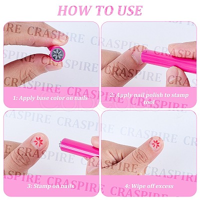 ABS Plastic Nail Art Stamp Pen Set TOOL-WH20005-20C-1