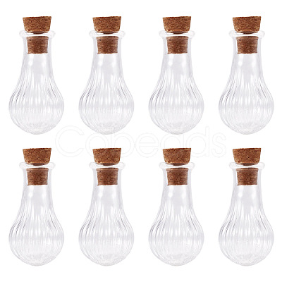 10Pcs Clear Glass Wishing Bottles AJEW-TA0002-85D-1