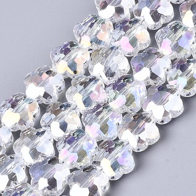 Electroplate Glass Beads Strands EGLA-S176-09B-A01-1