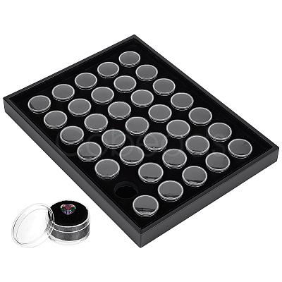Acrylic Diamnond Gemstone Display Boxes CON-WH0089-170A-1