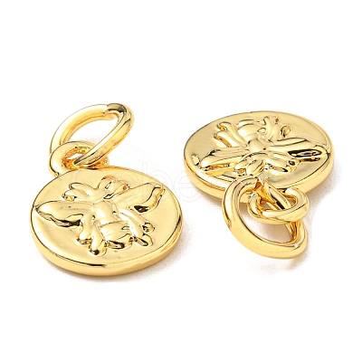 Brass Charms LS-ZIRC-E164-57G-1