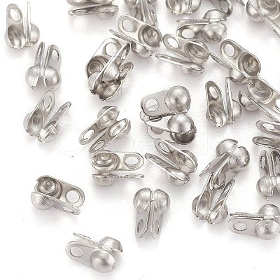 Tarnish Resistant 304 Stainless Steel Bead Tips STAS-R063-20-1