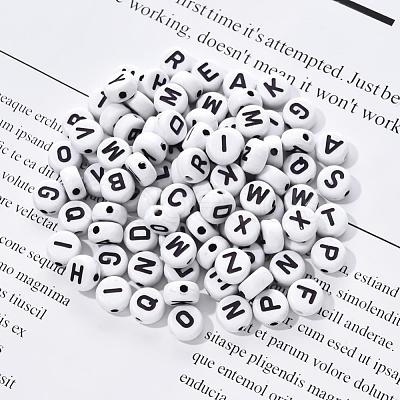Craft White Acrylic Beads SACR-YW0001-08-1