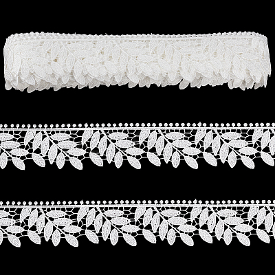 10 Yards Leaf Polyester Lace Trim OCOR-WR0001-87B-1
