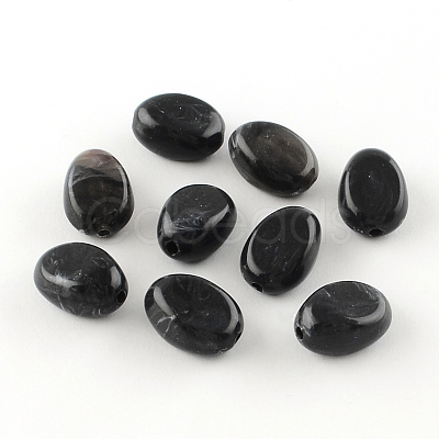 Oval Imitation Gemstone Acrylic Beads LS-X-OACR-R052-01-1