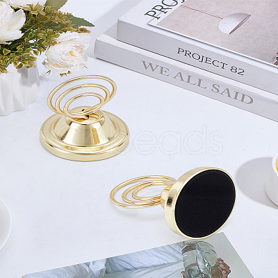 2Pcs Alloy Name Card Holder AJEW-LP0003-22LG-1