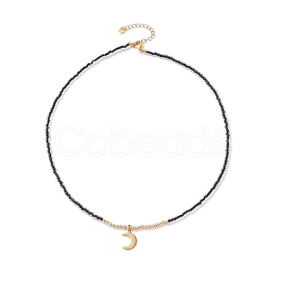 Star & Moon Pendant Necklaces Set for Teen Girl Women NJEW-JN03738-01-1