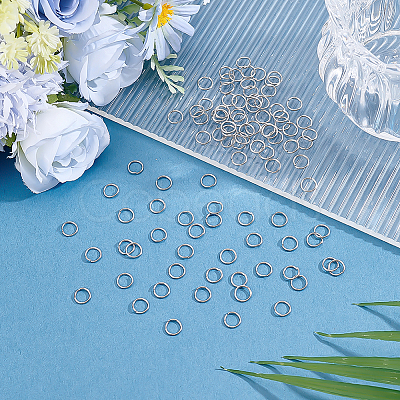 2000Pcs 304 Stainless Steel Jump Rings STAS-ME0003-49-1