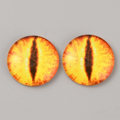 Luminous Self Adhesive Glass Eyes Cabochons DIY-WH0304-941C-40-1