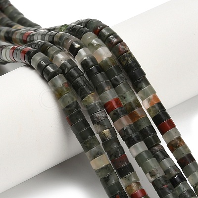 Natural African Bloodstone Beads Strands G-Z110-A31-2x4mm-1