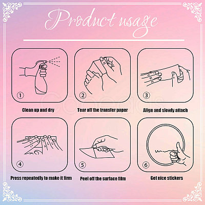 Waterproof Reflective Plastic Mirror Stickers DIY-WH0668-004-1