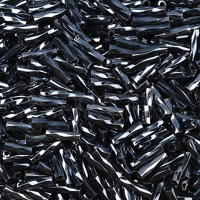Glass Twist Bugles Seed Beads X-TTSDB6MM706-1