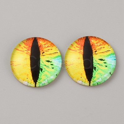 Luminous Self Adhesive Glass Eyes Cabochons DIY-WH0304-941C-47-1