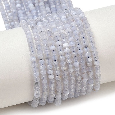 Natural Blue Lace Agate Beads Strands G-D347-B01-1