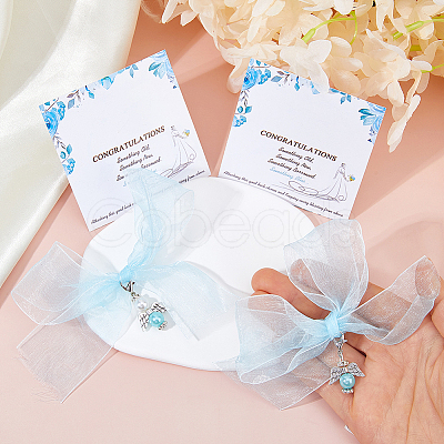 2Pcs Angel Polyester & Plastic Alloy Brooch JEWB-DC0006-41-1
