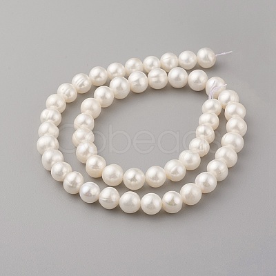 Natural Cultured Freshwater Pearl Beads Strands PEAR-G007-27-01-1