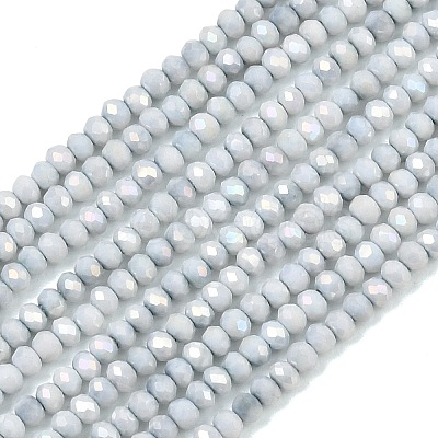 Electroplate Rondelle Glass Beads Strands GL-T021-2x2.5mm-17-22-1