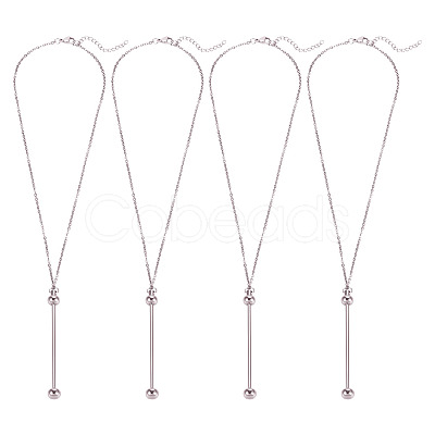 304 Stainless Steel Cable Chain Necklace Makings NJEW-TAC0012-01-1