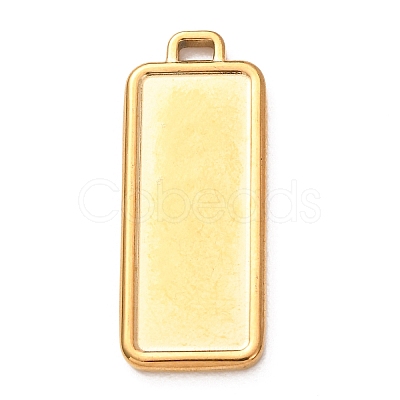 304 Stainless Steel Pendant Cabochon Settings STAS-Z204-04G-03-1