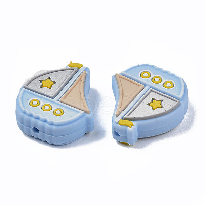 Food Grade Eco-Friendly Silicone Focal Beads LS-SIL-N002-12C-1