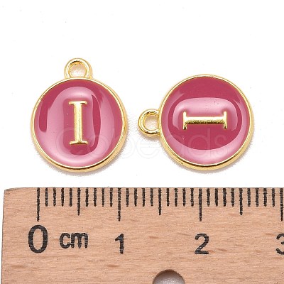 Golden Plated Alloy Enamel Charms ENAM-S118-08I-1