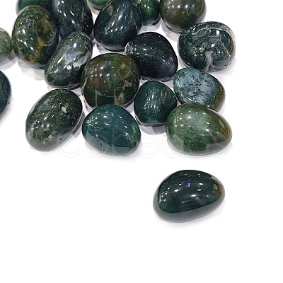 Natural Moss Agate Beads G-G979-A24-1