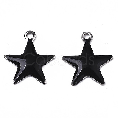201 Stainless Steel Enamel Charms X-STAS-N088-14A-1