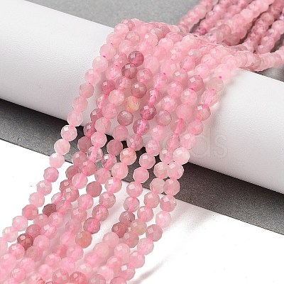 Natural Madagascar Rose Quartz Beads Strands G-B088-C09-04-1