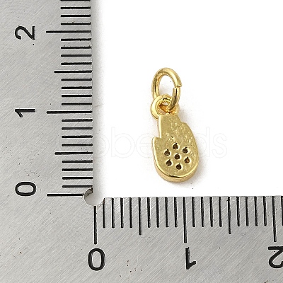 Brass Micro Pave Cubic Zirconia Charms KK-M283-13A-01-1