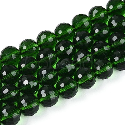 Transparent Glass Bead Strands GLAA-R095-10mm-29-1