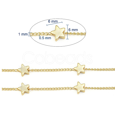 Handmade Brass Twisted Chains CHC-I006-05G-1