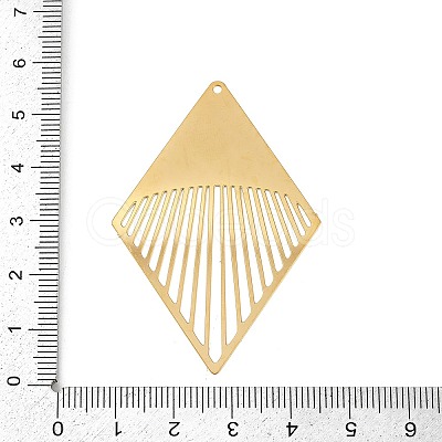 304 Stainless Steel Etched Metal Embellishments Pendants STAS-H236-03G-1