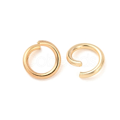 Brass Open Jump Rings KK-G604-08G-03-1