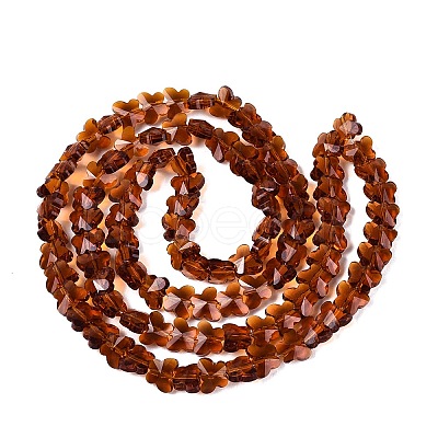 Transparent Glass Beads Strands GLAA-Q118-01A-B09-1