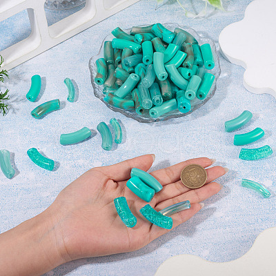 80Pcs 8 Styles Mixed Styles Acrylic Beads Sets MACR-TA0002-99B-1