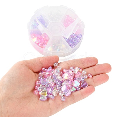 Eco-Friendly Transparent Acrylic Beads TACR-FS0001-07-1