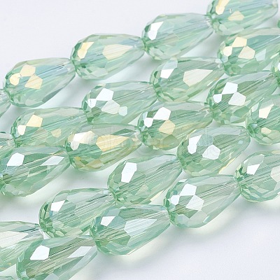 Electroplate Glass Beads Strands LS-EGLA-D015-15x10mm-29-1