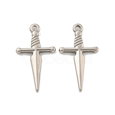 Non-Tarnish 304 Stainless Steel Pendants STAS-O004-06A-P-1