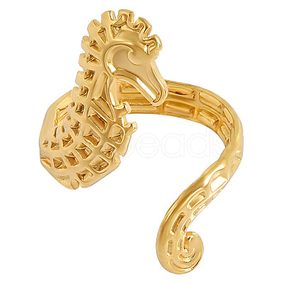 Ocean Animals 304 Stainless Steel Cuff Open Rings OU3325-11-1