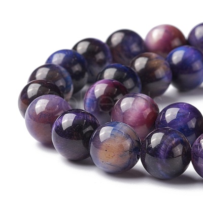 Natural Galaxy Tiger Eye Beads Strands G-P455-01A-1