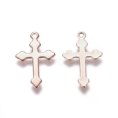 201 Stainless Steel Pendants STAS-E484-09RG-1
