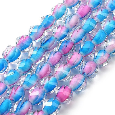 Two Tone Resin Beads Strands GLAA-T035-02E-1
