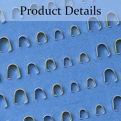 201 Stainless Steel Snap on Bails STAS-FS0001-68-1