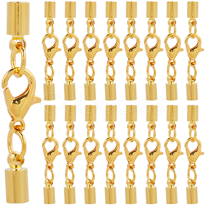 50Pcs Brass Lobster Claw Clasps KK-SC0005-85G-1